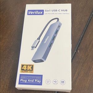 Silver USB-C Hub 5-in-1